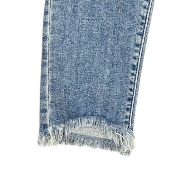 Levis 721 Women's High-Rise Skinny Stretch Blue Denim Jeans Size 16S Raw Hem NWT - Picture 15 of 15